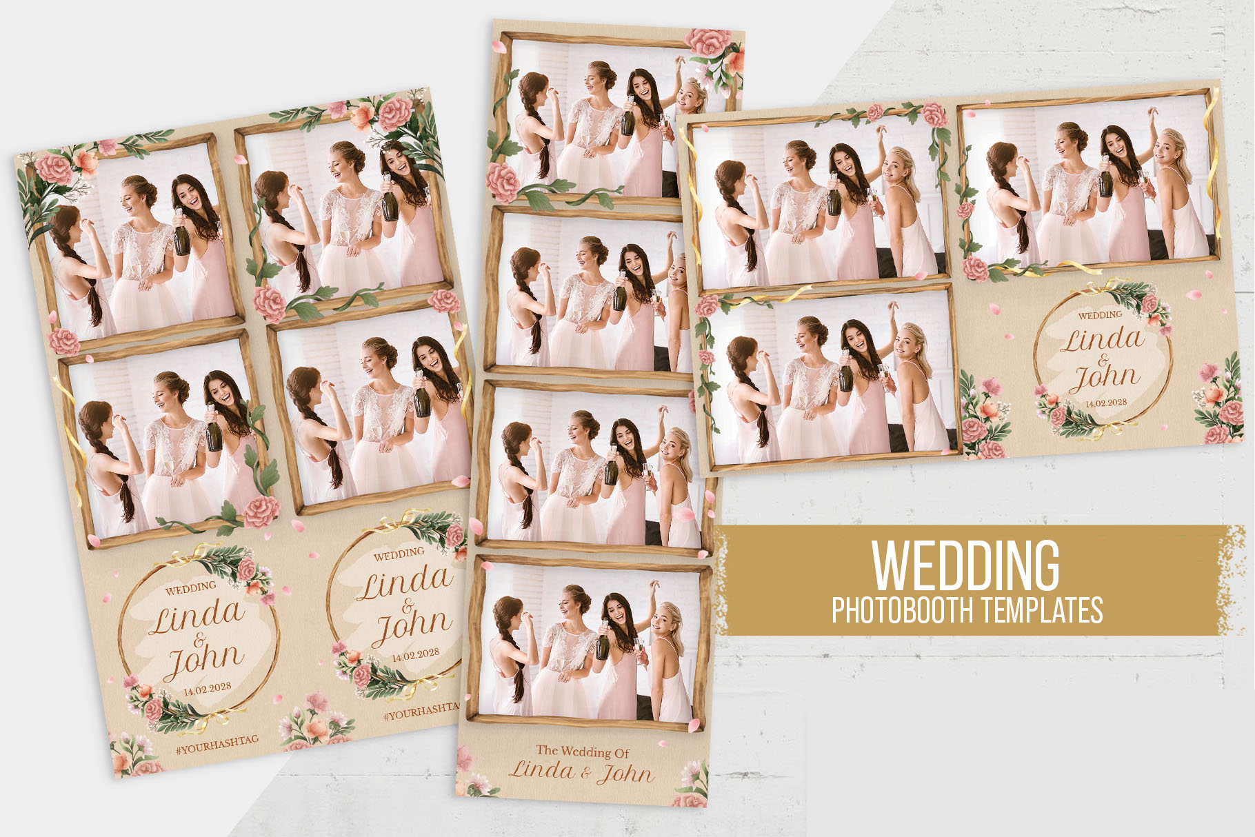 Beispiel-Drucklayouts für Fotobox und Eventspiegel von Glaesker